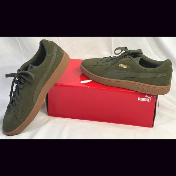 Puma Shoes - Olive Green Pumas